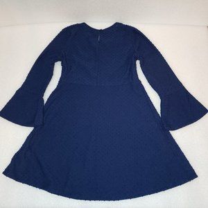 Weavers Girls Blue Bell Sleeve Dress Size 6